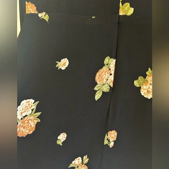 Reformation Sachi dress black size 2 Aphrodite floral - Picture 9 of 13